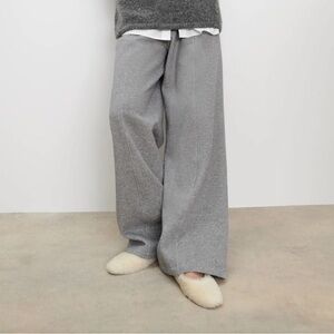 Zara Faux Fur Ballet Flats Off White